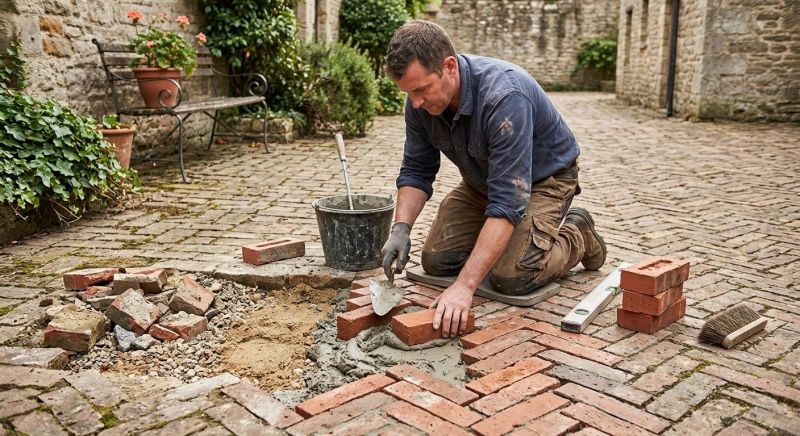 Brick Flatwork Repair in Fountain Inn, SC