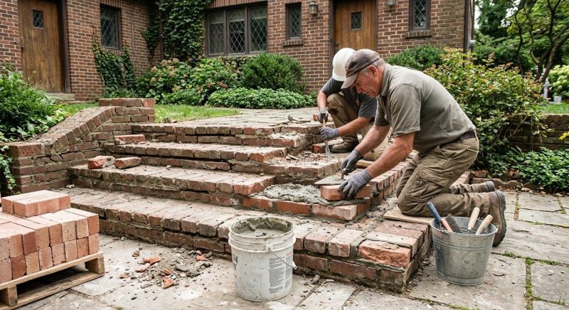 Brick Stairs Repair in Simpsonville, SC