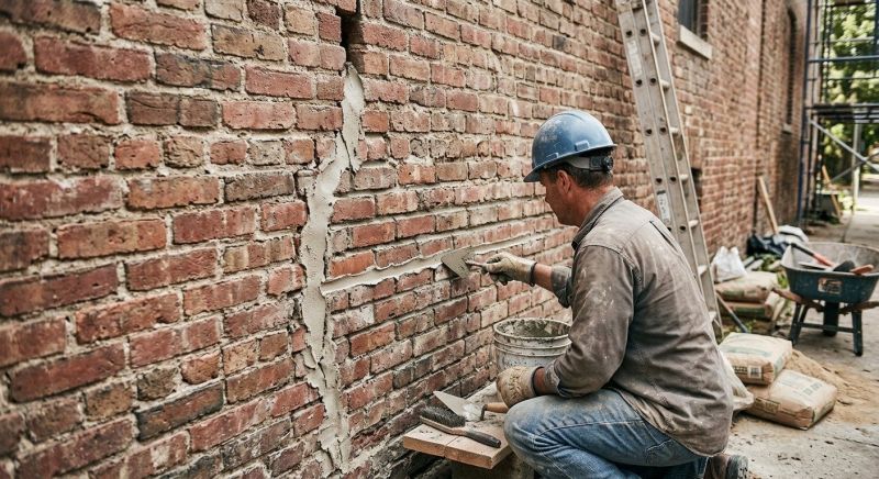 Brick Wall Repair in Fountain Inn, SC