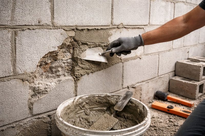 Cinder Block Wall Repair in Travelers Rest, SC