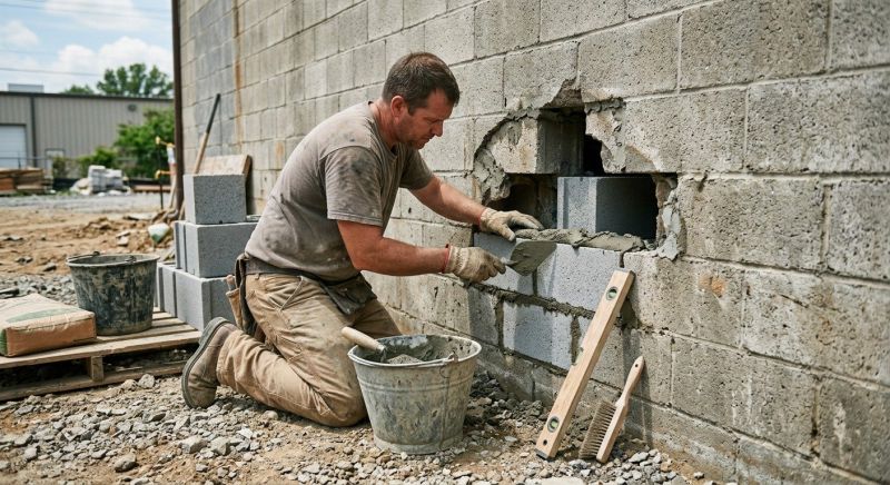 Concrete Block Repair in Simpsonville, SC