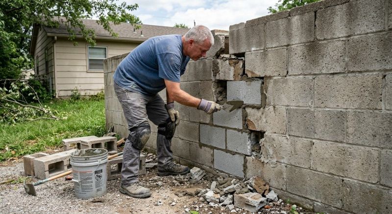 Concrete Block Repair in Simpsonville, SC