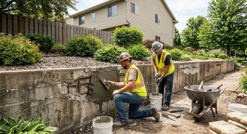 Retaining Wall Repair in Fountain Inn, SC