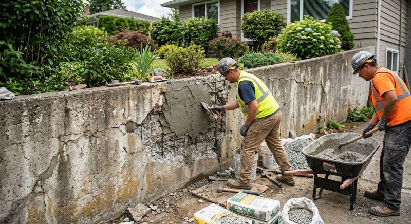 Retaining Wall Repair in Fountain Inn, SC