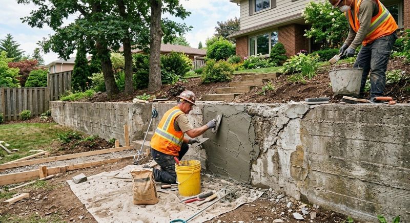 Retaining Wall Repair in Fountain Inn, SC