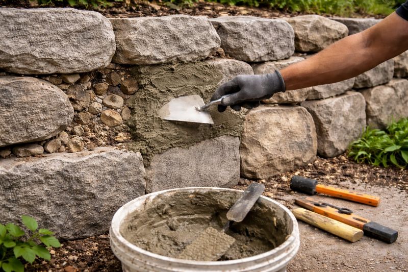 Retaining Wall Repair in Fountain Inn, SC