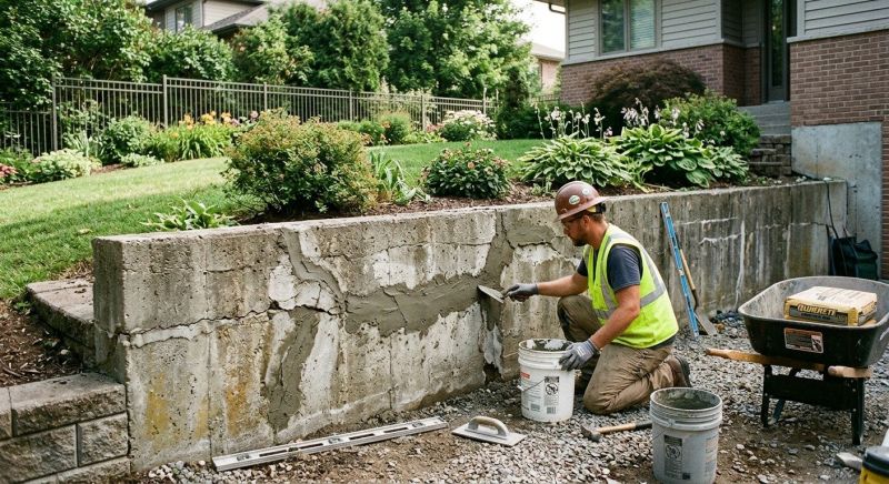 Retaining Wall Repair in Taylors, SC