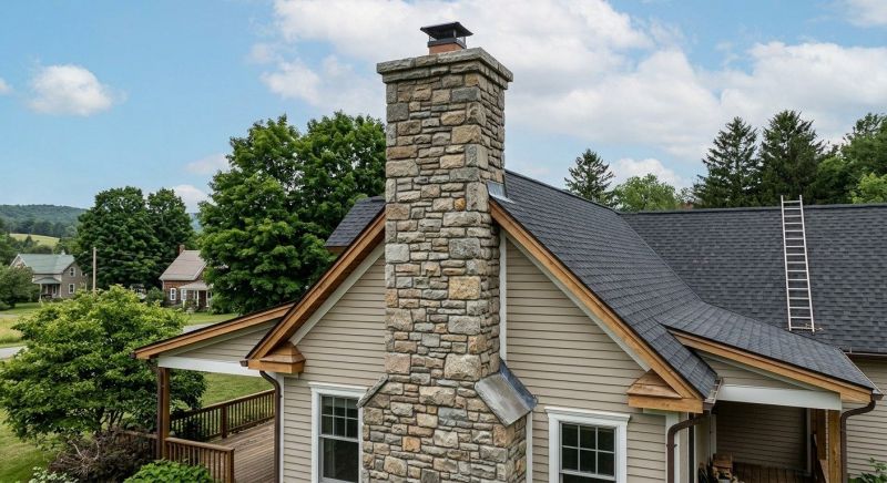 Stone Chimney Installation in Fountain Inn, SC