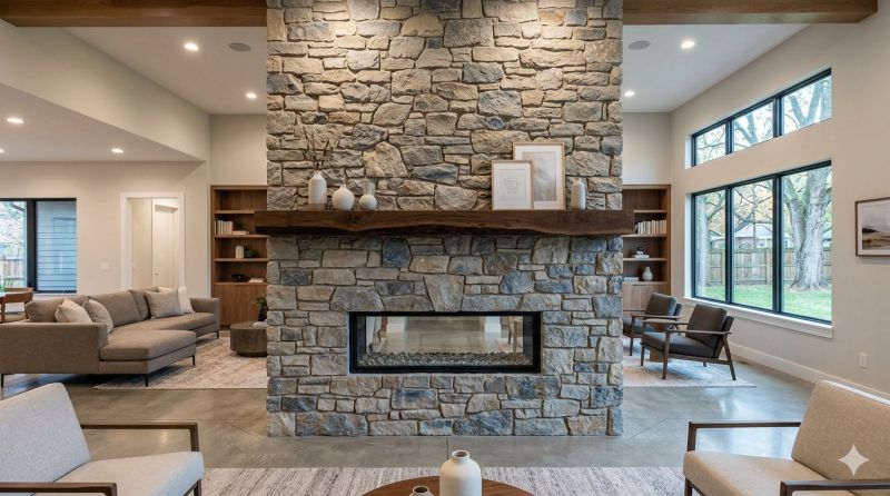 Stone Chimney Installation in Fountain Inn, SC