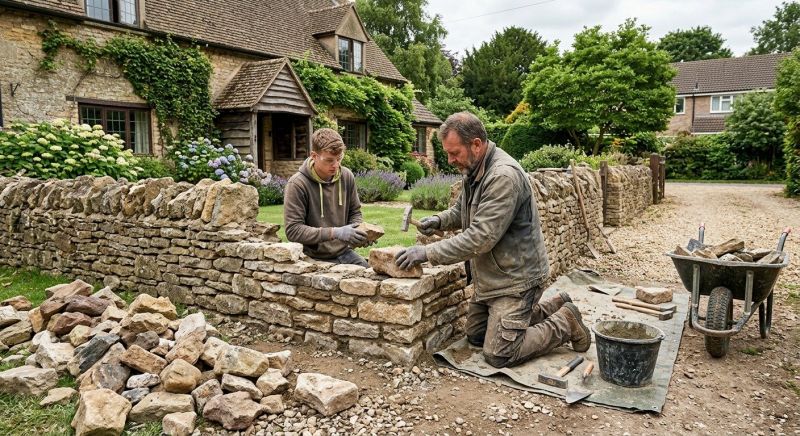 Stone Wall Repair in Travelers Rest, SC