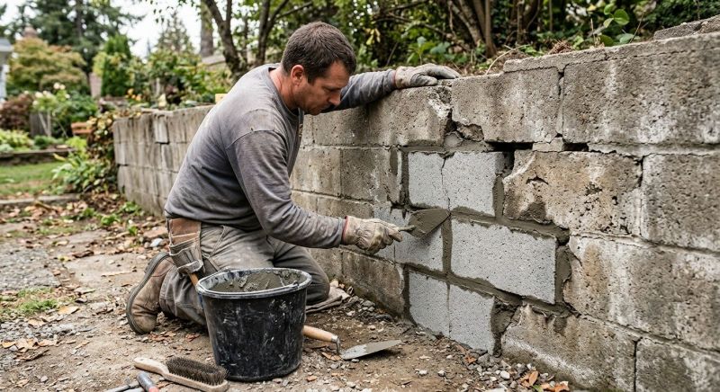 Stone Wall Repair in Travelers Rest, SC